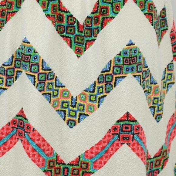 Anthropologie Maeve Amapola Women's Size 2 Black Chevron Striped Mini Dress - Picture 6 of 12